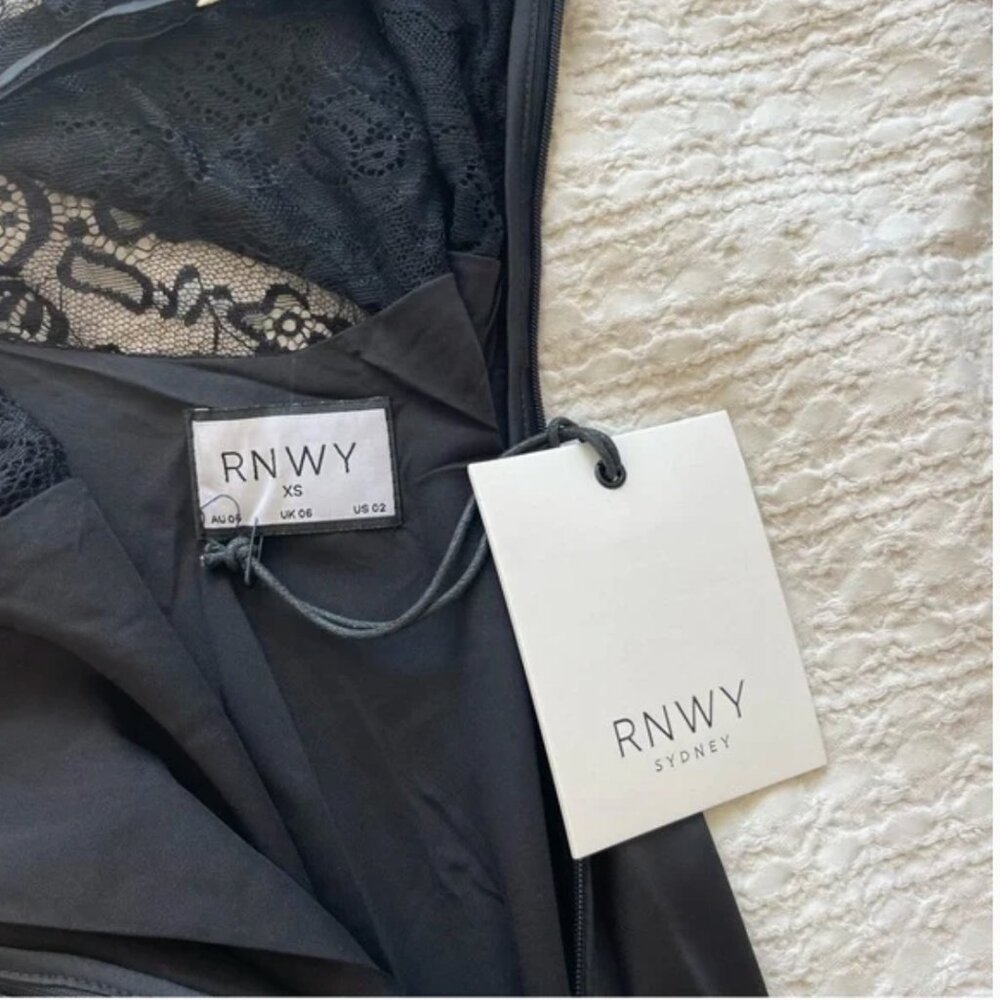 Runaway the Label Black Lace Midi Dress - Picture 7 of 7